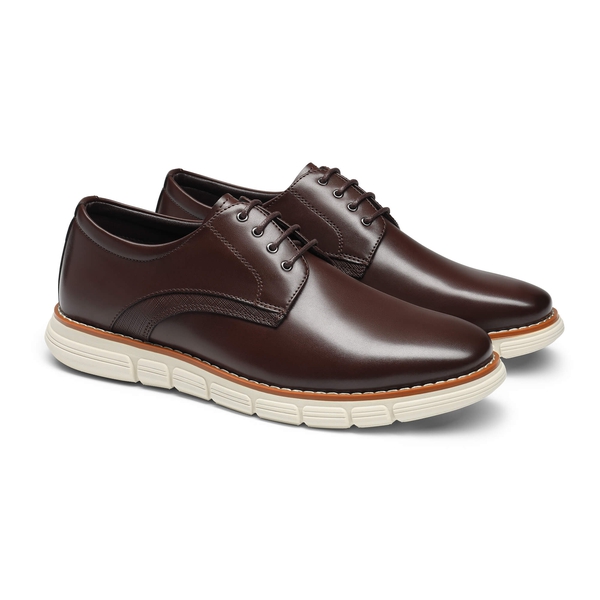 Men's Non-Slip Casual Oxford Sneakers - DARK BROWN - 3